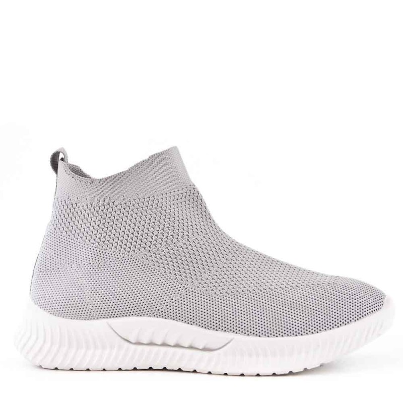 GROSSISTE CHAUSSURES Basket  sans  lacet  en textile pour femme 