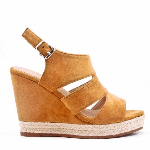 faux suede wedges