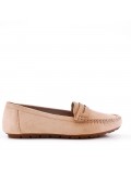 Moccasin in faux suede