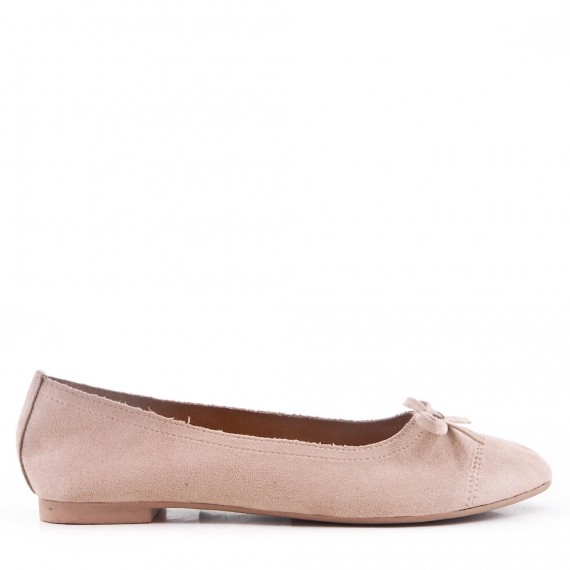 faux suede ballet flats