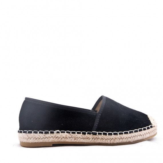 Faux Suede espadrilles in material mix for women