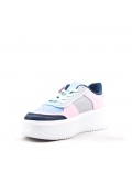 Women's faux leather sneaker