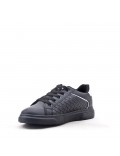 Women's faux leather lace up sneaker