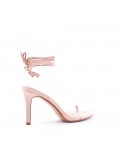 Faux leather heeled sandal