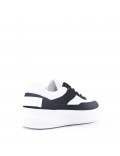 Women's faux leather sneaker