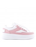 Women's faux leather sneaker