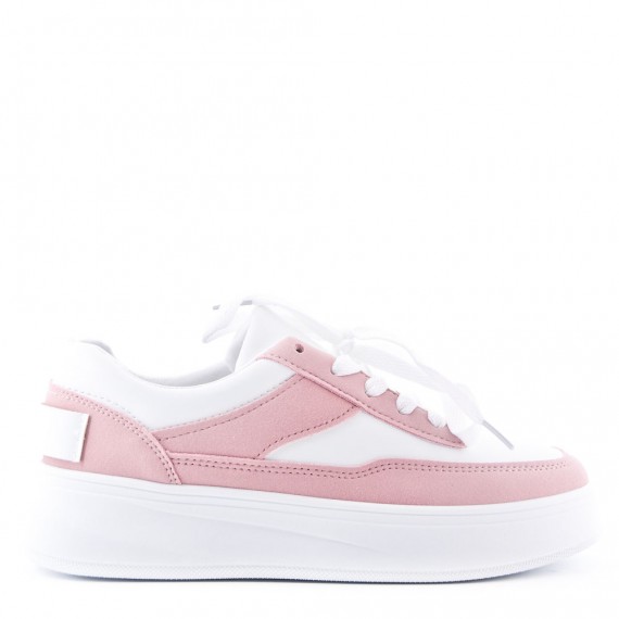 Women's faux leather sneaker