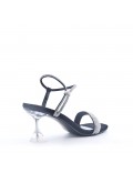 Transparent heel sandal for women