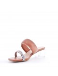 Transparent heel sandal for women