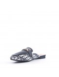 Slipper in mixed materials for women