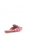 Slipper in mixed materials for women