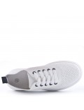 Women's faux leather sneaker