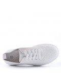 Women's faux leather sneaker