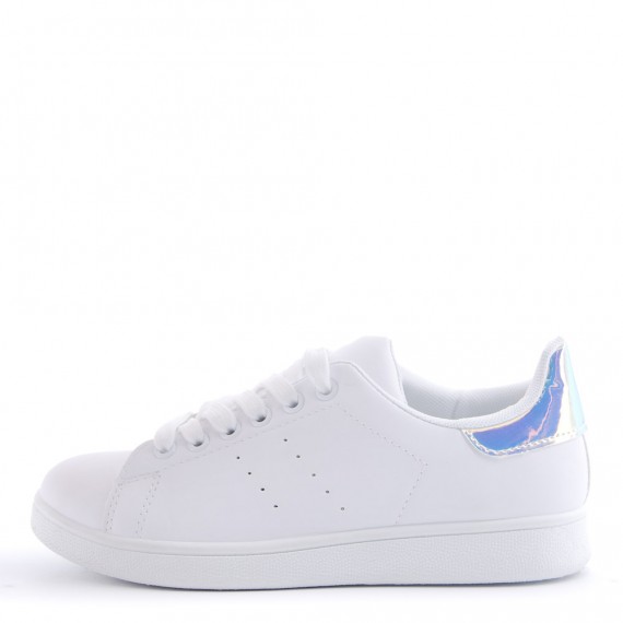 Women's faux leather sneaker