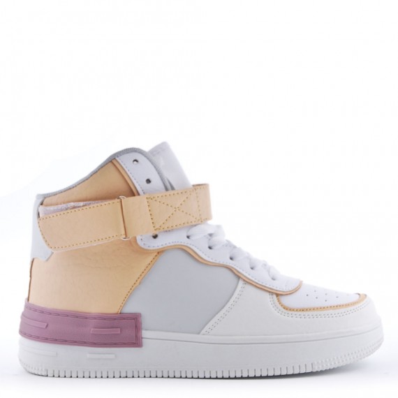 Basket en simili cuir pour femme