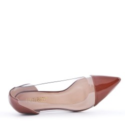 WHOLESALE SHOES-Women's faux leather heeled pumps