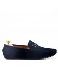 Men's suede moccasin leather with buckle