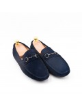 Men's suede moccasin leather with buckle