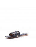 Women's flip flops in imitation leather