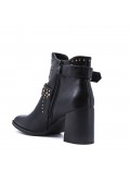 Faux leather ankle boot