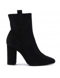 Faux leather ankle boot