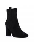 Faux leather ankle boot