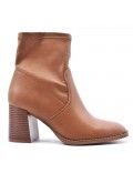 Faux leather ankle boot