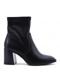 Faux leather ankle boot