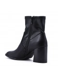 Faux leather ankle boot