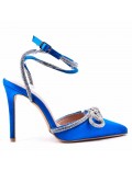 Mix-materials heeled sandal 