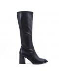 Mixed-material ankle boot