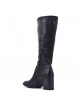 Mixed-material ankle boot