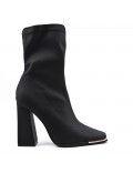 Faux leather ankle boot