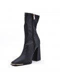 Faux leather ankle boot