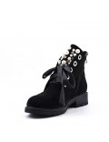 Ankle boot in faux suede