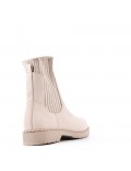 Mixed-material ankle boot