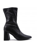 Faux leather ankle boot