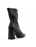 Faux leather ankle boot