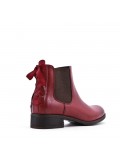 Faux leather ankle boot