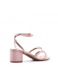 Faux leather heeled sandal