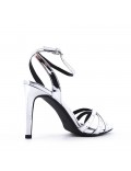 Faux leather heeled sandal