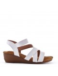 Faux leather heeled sandal