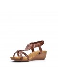 Faux leather heeled sandal