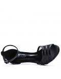 Faux leather heeled sandal