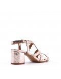 Faux leather heeled sandal