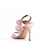 Faux leather heeled sandal