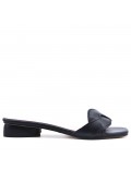 Sandale plat en simili cuir pour femme