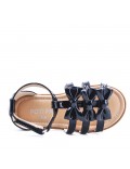 Sandale fille en simili cuir