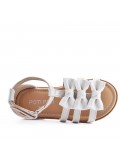 Sandale fille en simili cuir