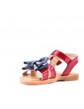 Girl's faux leather sandal